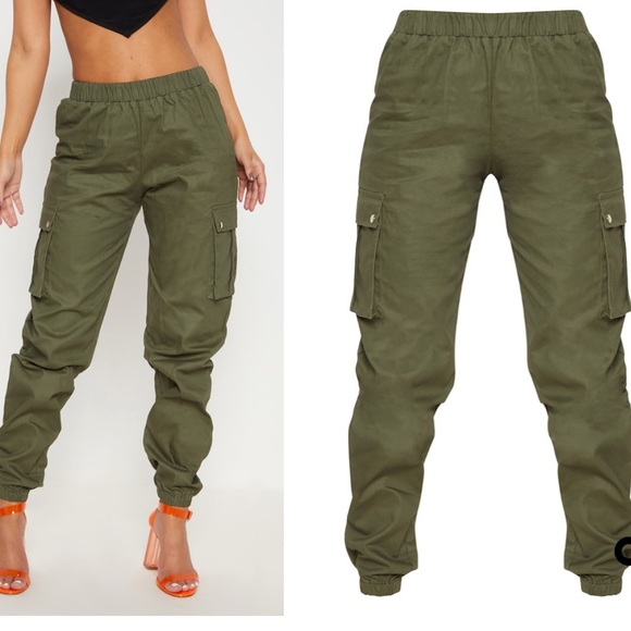 olive green cargo trousers